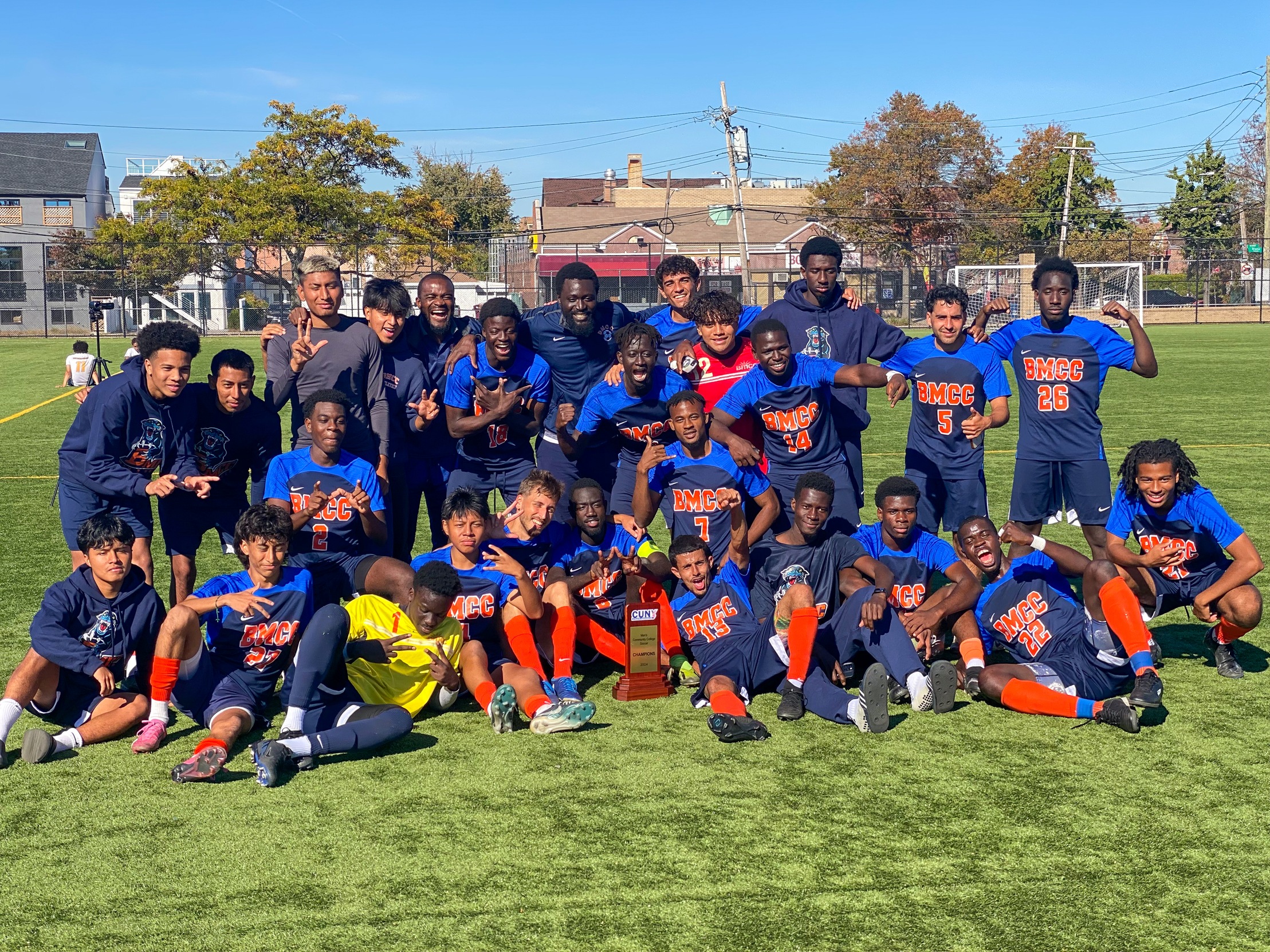 Three-Peat! BMCC Men&rsquo;s Soccer Captures Third Consecutive CUNY Community College Soccer Championship