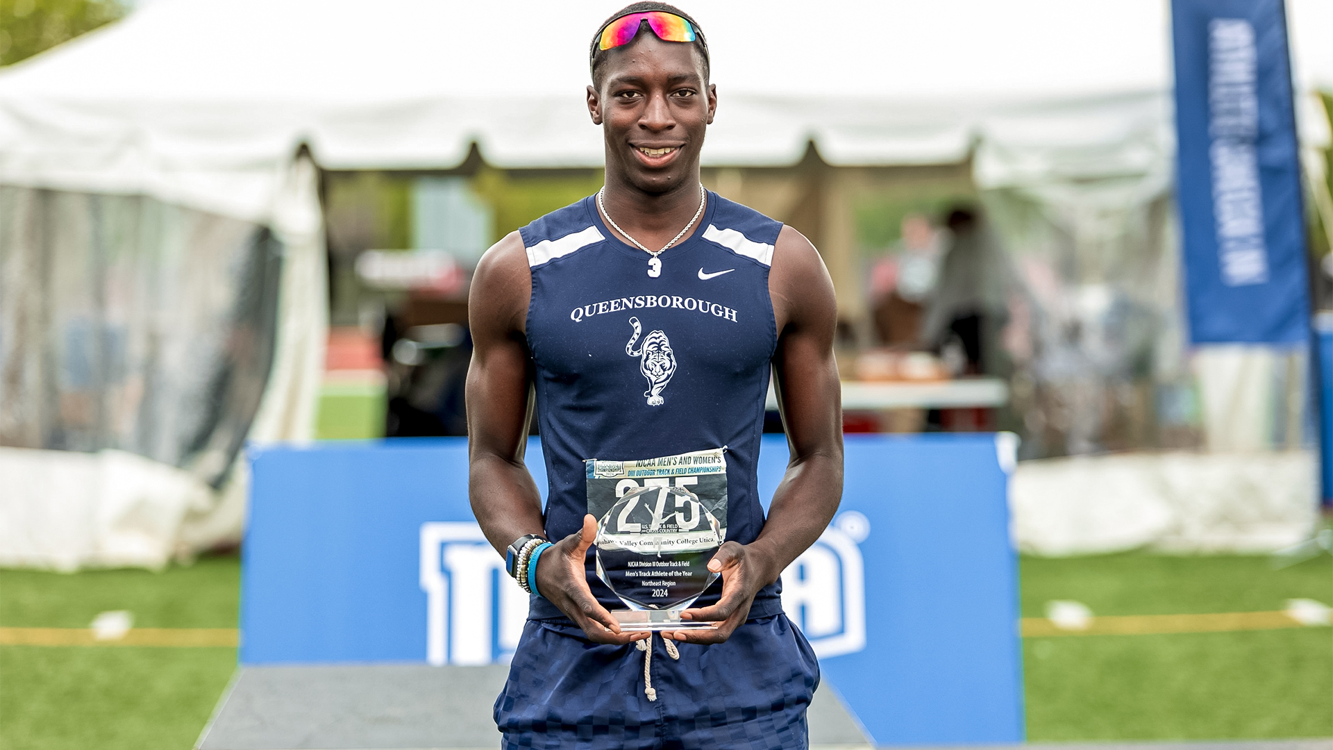 Queensborough&rsquo;s David Adekoya Named 2024 USTFCCCA&nbsp;Northeast Region Men&rsquo;s Track and Field Athlete Of The Year