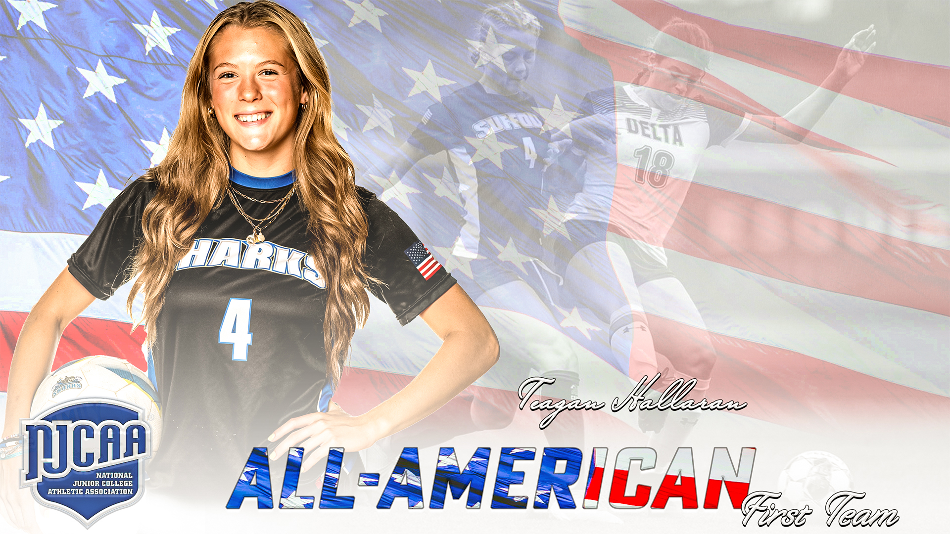 Suffolk Community College's Teagan Hallaran Receives Second Straight  NJCAA Women's Soccer All-America First Team Honor
